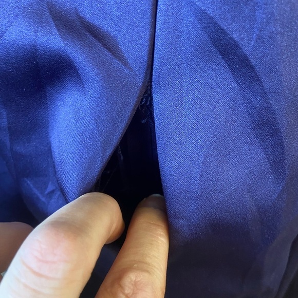 David’s Bridal Plum Rushed Strapless Gown - Picture 14 of 16